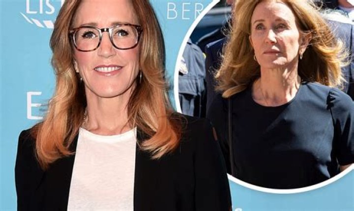 Felicity Huffman completing prison reaction