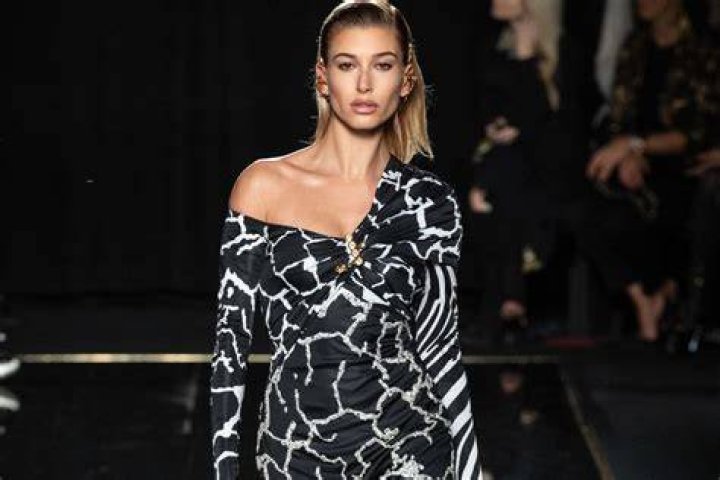 Hailey Baldwin In Versace