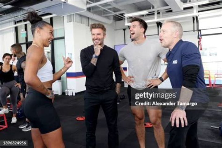 Morgan Mitchell, David Beckham, Cory George and F45&rsquo;s Chief of Athletics, Gunnar Peterson