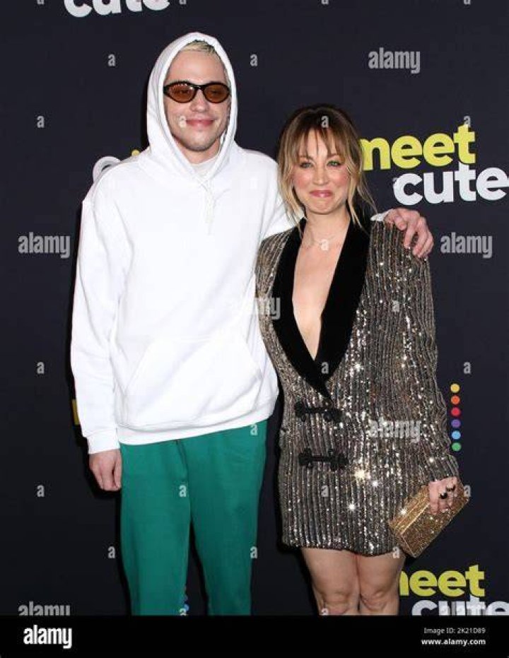 Pete Davidson and Kaley Cuoco attending Peacock's 'Meet Cute' Premiere held at Manhattan West Plaza on September 19, 2022 in New York City, NY &copy;Steven Bergman/AFF-USA.COM. 20 Sep 2022 Pictured: Kaley Cuoco. Photo credit: Steven Bergman/AFF-USA.COM / MEGA TheMegaAgency.com +1 888 505 6342 (Mega Agency TagID: MEGA899884_013.jpg) [Photo via Mega Agency]