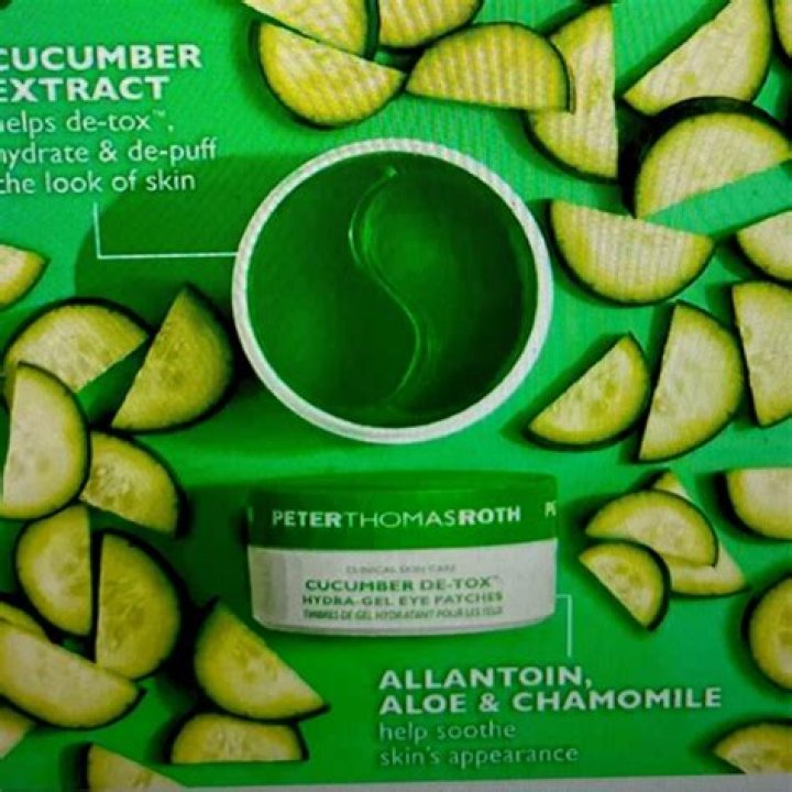 Peter Thomas Roth Cucumber De-Tox Hydra-Gel Eye Patches, $48, PeterThomasRoth.com