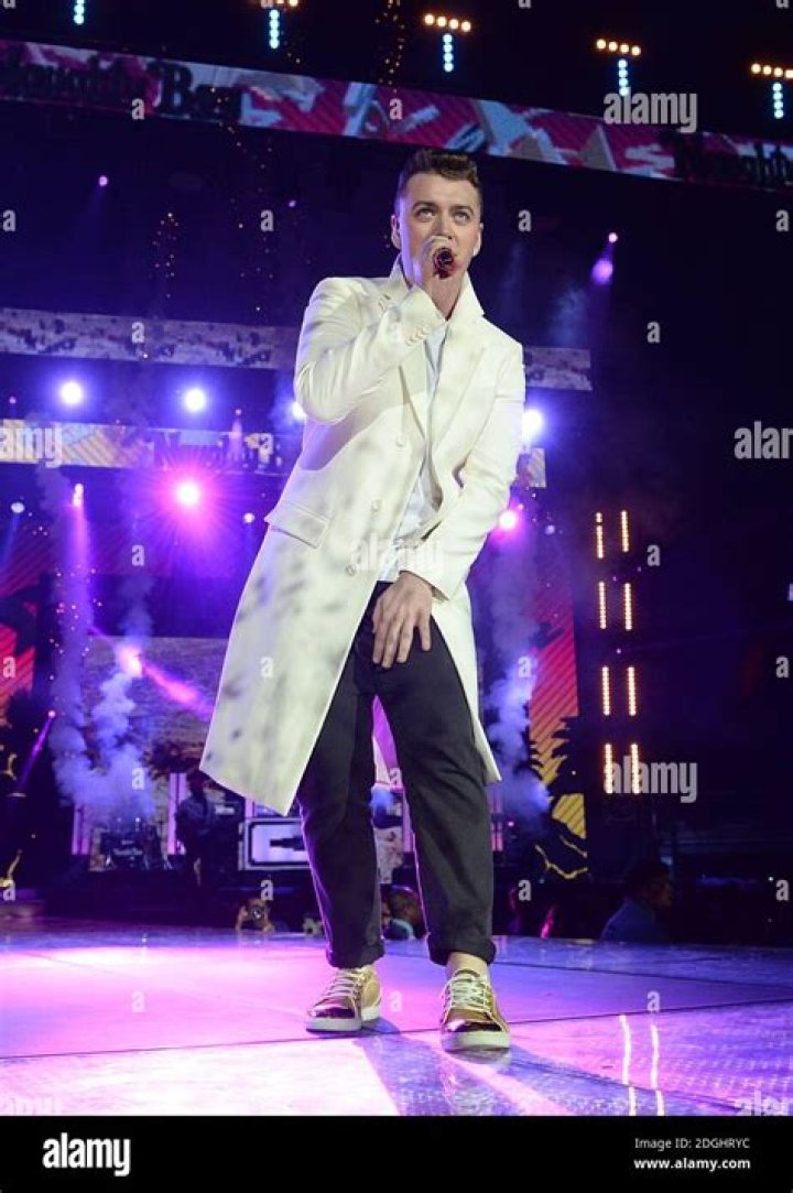 Sam Smith performing on stage at Capital's Jingle Bell Ball 2022 Capital's Jingle Bell Ball with Barclaycard, Show, The O2 Arena, London, UK - 10 Dec 2022